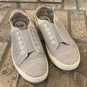 Sofft light grey slip on sneakers shoes size 7